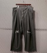 画像: Levi's - Silver Tab "BAGGY" Damage Denim Pants (Black)
