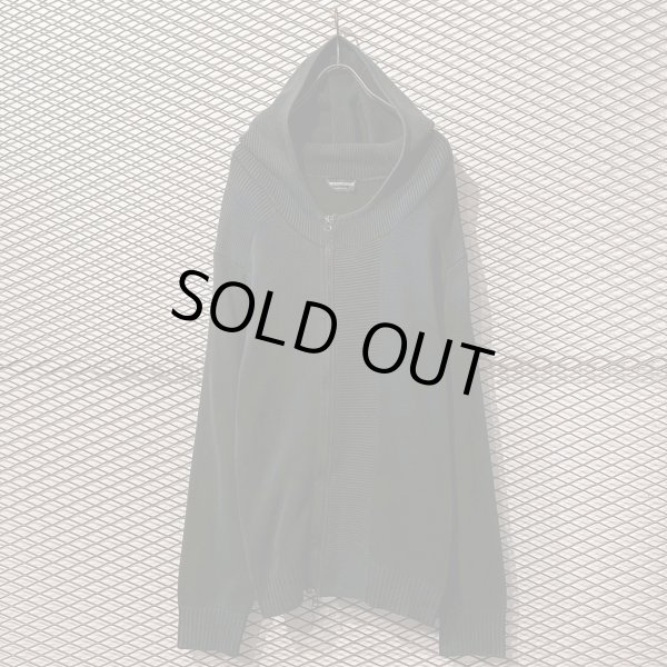 画像1: EMPORIO ARMANI - Over Zip-up Knit Hoodie (1)