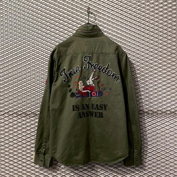 画像1: semantic design - Embroidery Military Jacket (1)