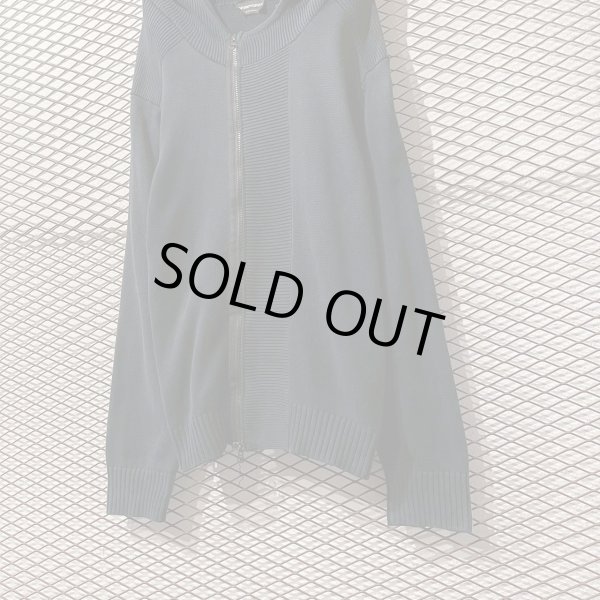 画像3: EMPORIO ARMANI - Over Zip-up Knit Hoodie (3)