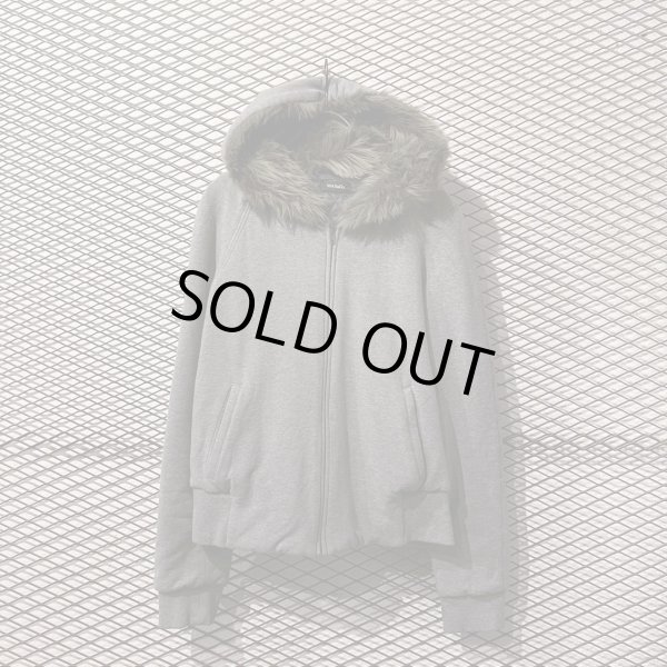 画像1: MAX & Co. - Fur Switching Zip-up Hoodie (1)