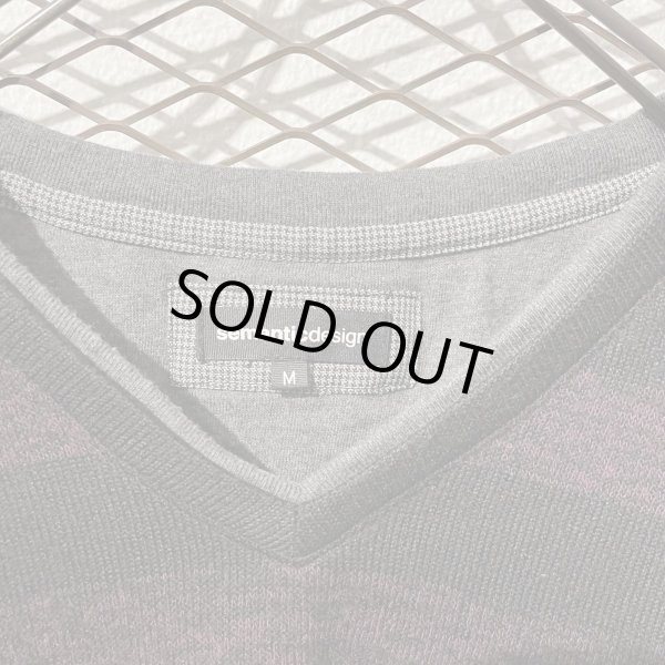 画像5: semantic design - Border V-neck Knit (5)