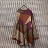 画像: SUPER LADY - Geometric Pattern Long Knit