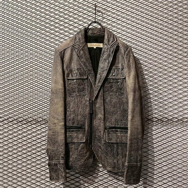 画像1: GalaabenD - Cowhide Leather Jacket (1)