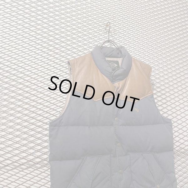 画像2: HYSTERIC GLAMOUR - 00's Leather Switching Down Vest (2)