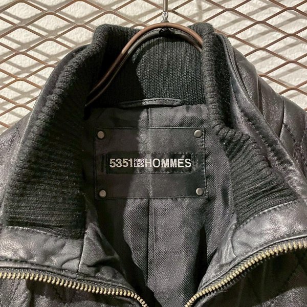 画像5: 5351 POUR LES HOMME - Sheep Leather Quilted Jacket (5)