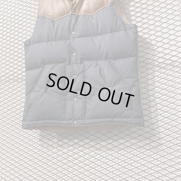 画像3: HYSTERIC GLAMOUR - 00's Leather Switching Down Vest (3)