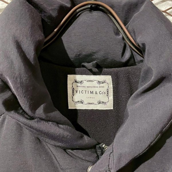 画像5: VICTIM - Cowhide Leather Switching Down Jacket (5)