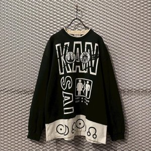 画像: KANSAI MAN - 90's Switching Printed Sweat