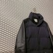 画像2: VICTIM - Cowhide Leather Switching Down Jacket (2)