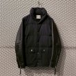 画像1: VICTIM - Cowhide Leather Switching Down Jacket (1)