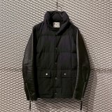 画像: VICTIM - Cowhide Leather Switching Down Jacket