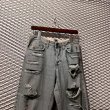 画像2: D&G - 00's Hard Crush Denim Pants (2)