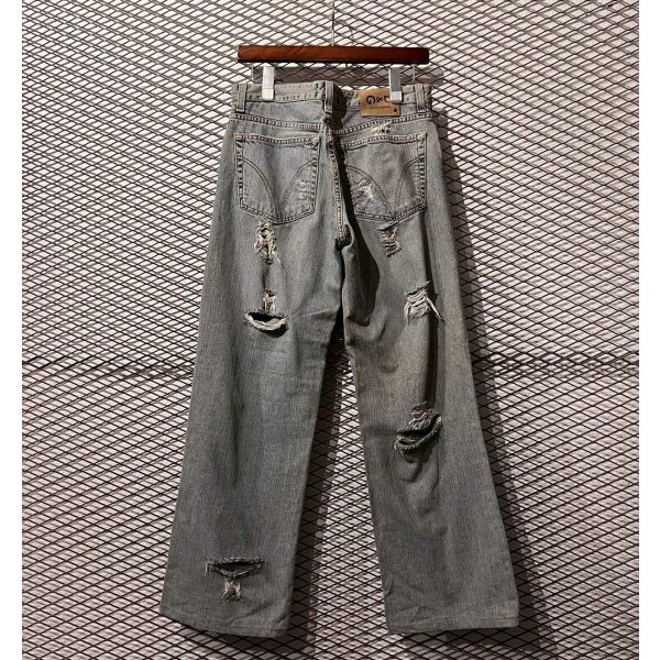 画像6: D&G - 00's Hard Crush Denim Pants (6)