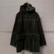 画像1: TORNADO MART - Fake Suede Hooded Mouton Coat (1)