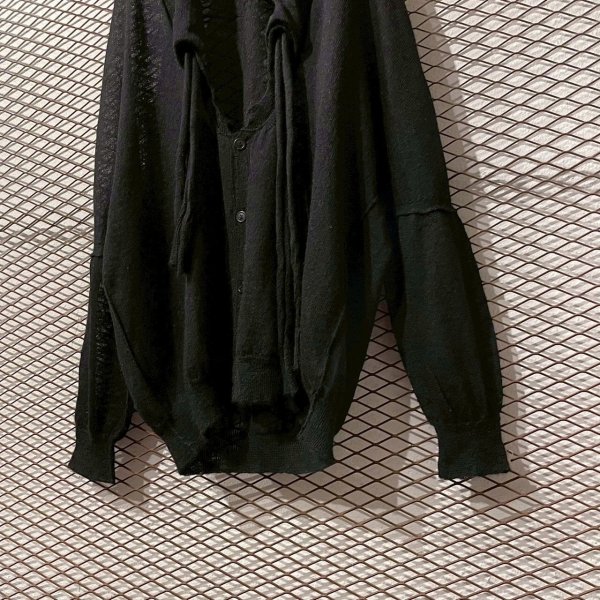 画像3: Y's - Drawcord Design Cardigan (3)