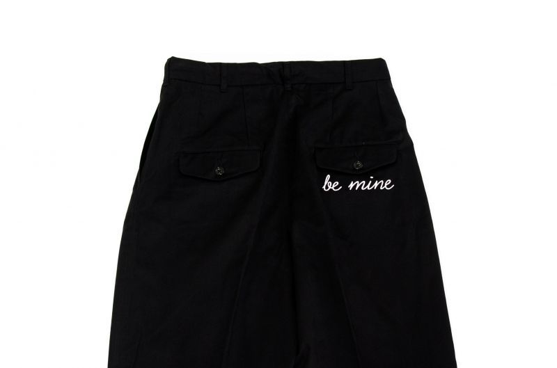 画像: yotsuba - Cotton Wide Pants [BLACK]