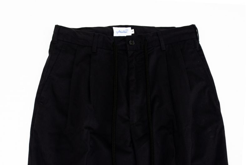 画像: yotsuba - Cotton Wide Pants [BLACK]