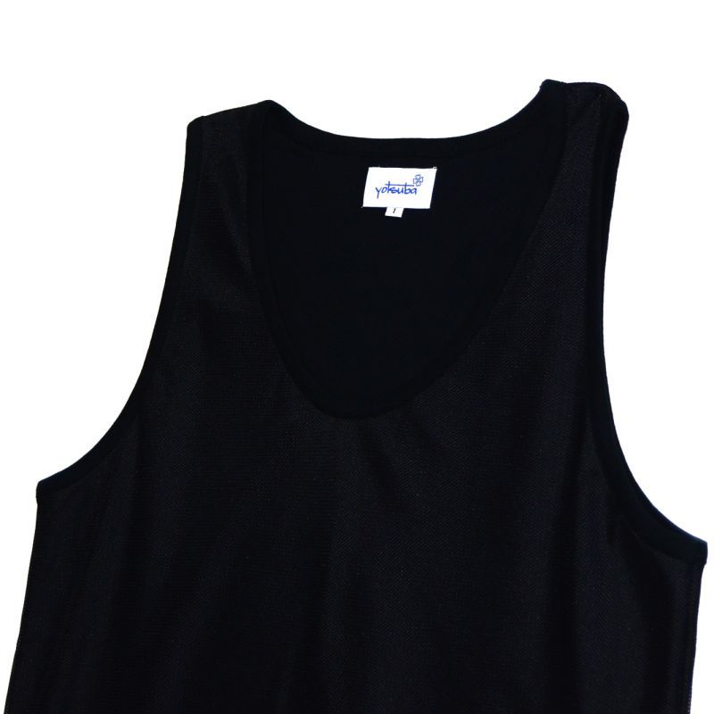 画像: yotsuba - Long mesh tank top [Black]